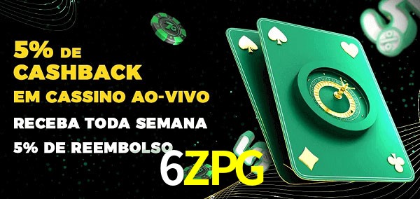 Promoções do cassino ao Vivo 6ZPG